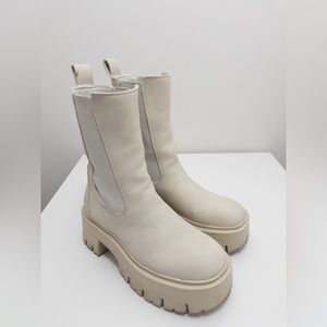 Call it spring chunky mid-calf boots